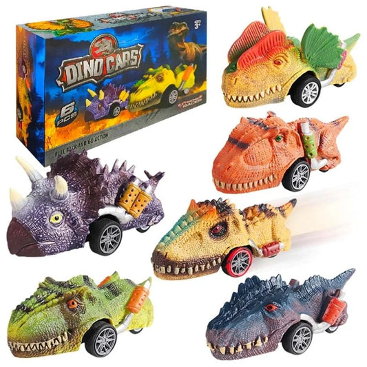 SET 6 AUTOS DE DINOSAURIOS